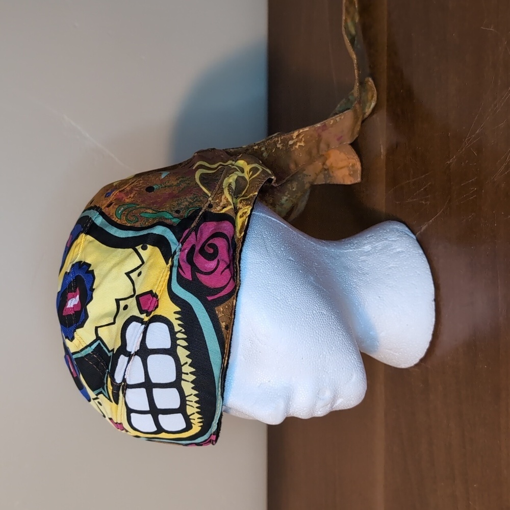 Colorful Skull Print Scarf